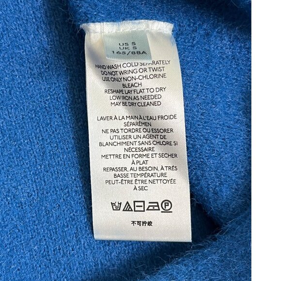 Free People Blue Hand-Dyed Oversized Sweater Pullover Cozy Knit Small OB1325064 - Picture 10 of 13